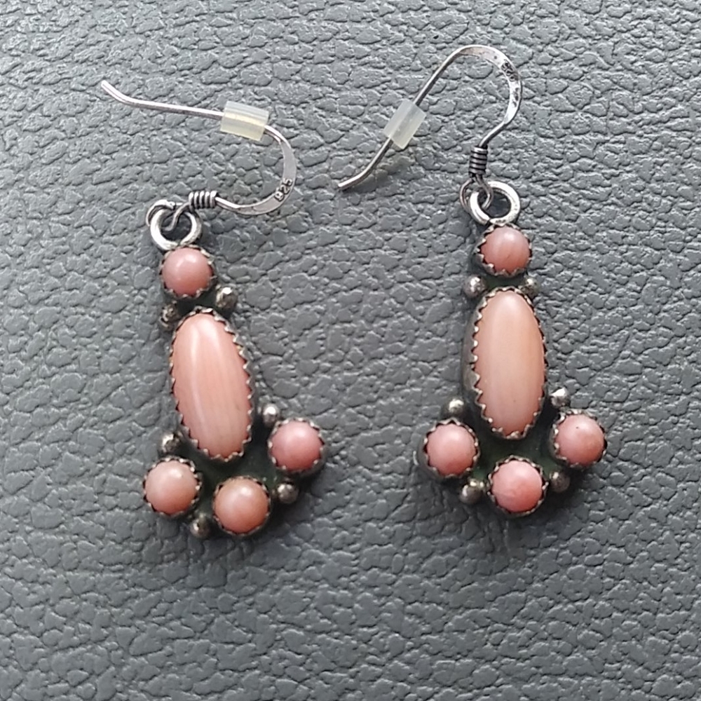 Vintage sterling silver T. Yazzie earrings